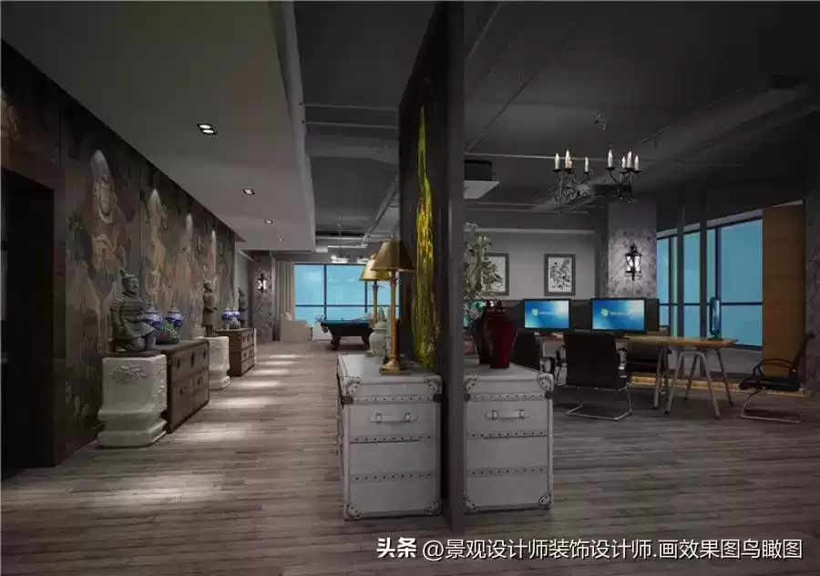 创意引爆点：广告公司办公室设计案例效果图全揭秘